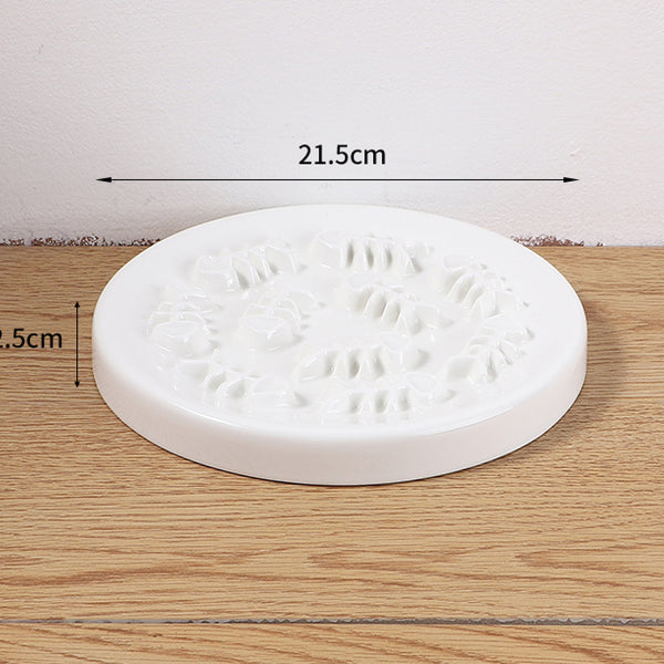 Ceramic Pet Feeder, Slow Feed Cat Bowls For Healthy Eating For Cats And Small Dogs