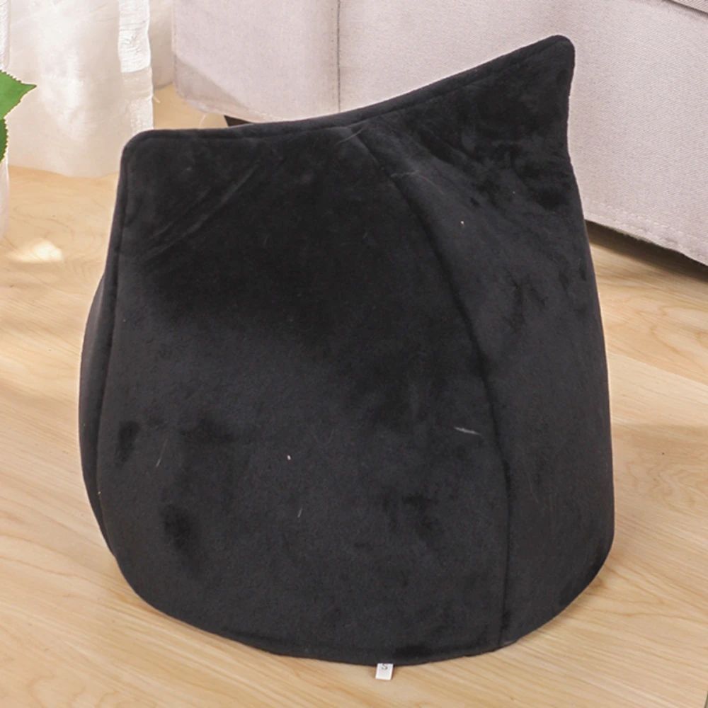 Soft Warm Cat Bed Cat Shape Design Pet House Cat Kennel  Cozy Bed For Small Dog Kitten Basket For Halloween Decor
